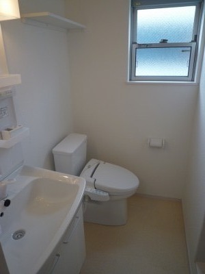 Toilet. It comes with a window