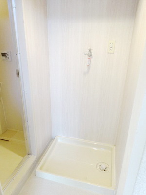 Other room space. Washing machine in the room