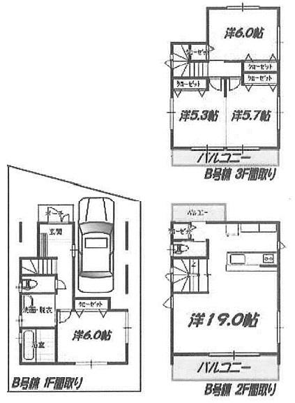 Floor plan. 29,800,000 yen, 3LDK, Land area 72.17 sq m , Building area 111.77 sq m floor plan