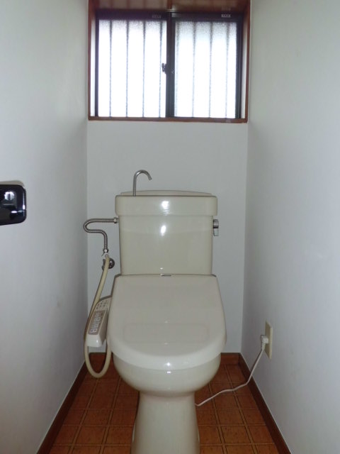 Toilet. Toilet with a convenient window to ventilation.