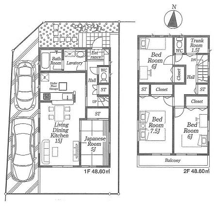 Floor plan. 27,800,000 yen, 4LDK, Land area 100.5 sq m , Building area 97.2 sq m floor plan