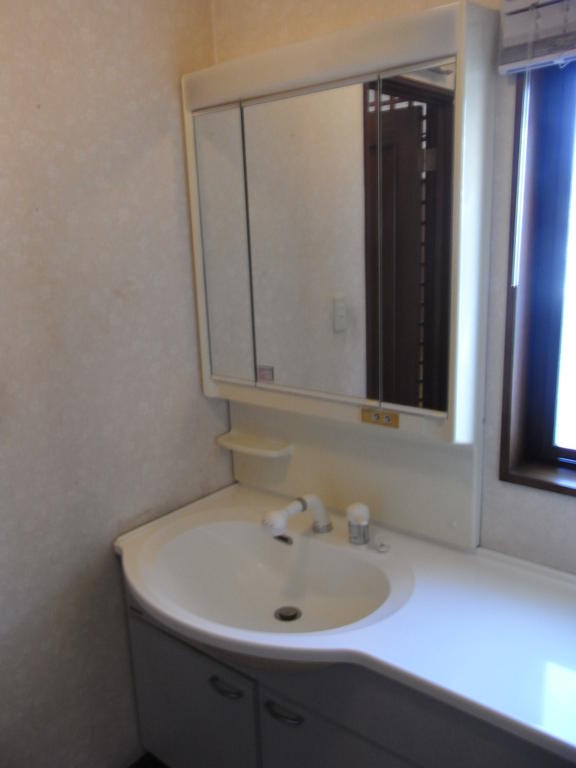 Washroom. Spacious wash basin was