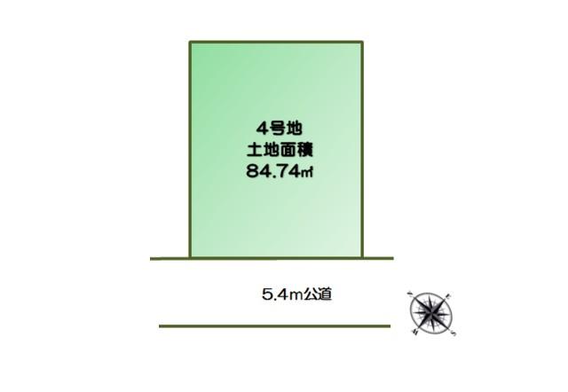 Compartment figure. Land price 28.8 million yen, Land area 84.74 sq m