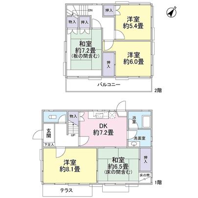 Floor plan. So we provide a garden with depth on the south side, Sunshine is good.