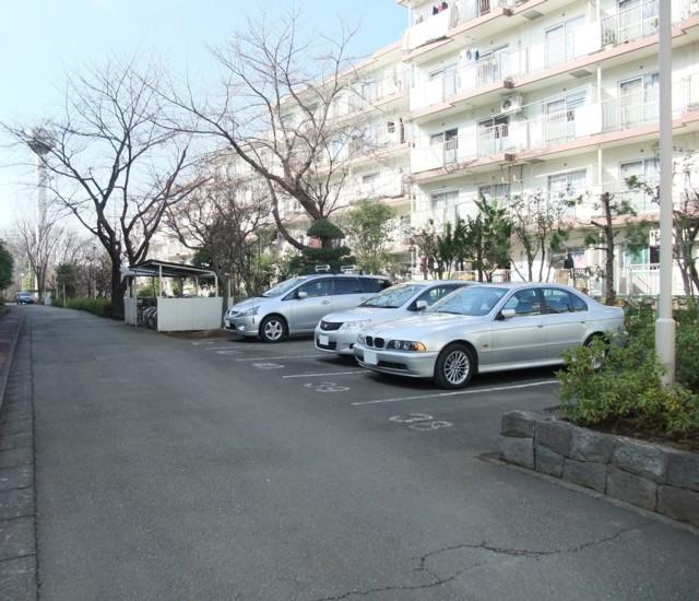 Parking lot. Common areas