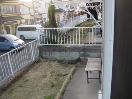 Balcony. The first floor has a private garden.