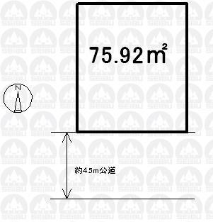 Compartment figure. Land price 12 million yen, Land area 75.92 sq m compartment view