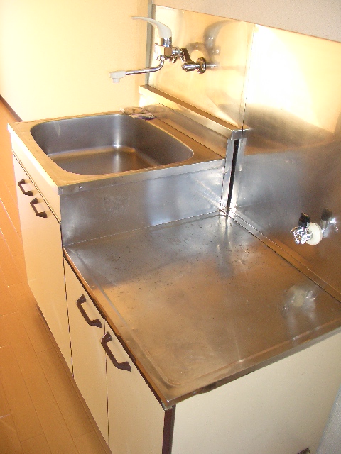Kitchen. Two-burner gas stove installation Allowed