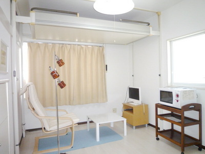 Living and room. With loft