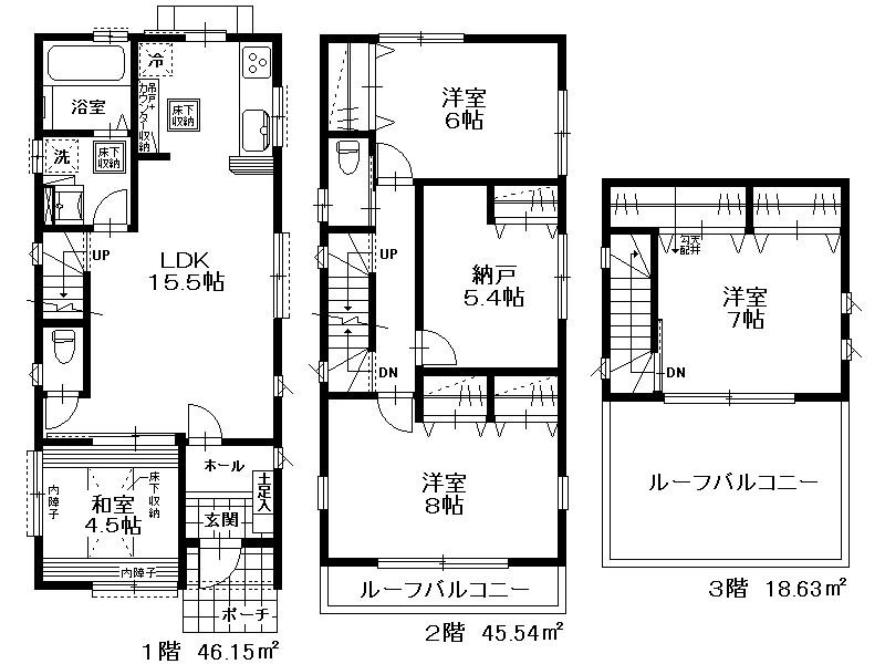 Floor plan. 30,800,000 yen, 4LDK + S (storeroom), Land area 103.33 sq m , Building area 110.32 sq m floor plan