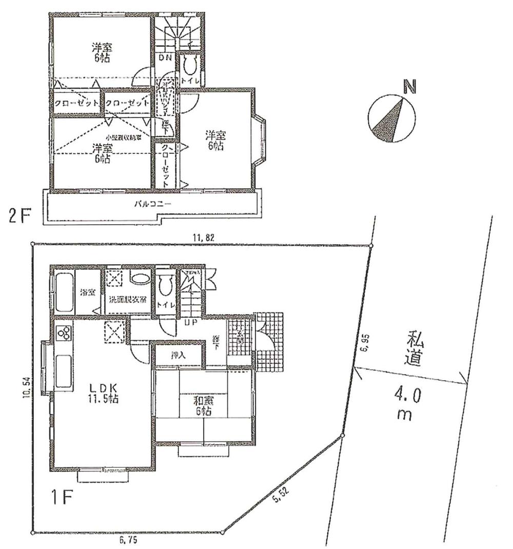Floor plan. 21.3 million yen, 4LDK, Land area 110.49 sq m , Building area 87.77 sq m