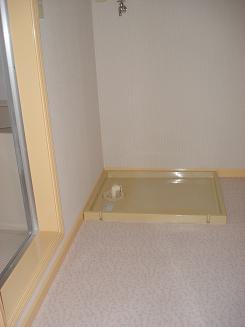 Other room space. Washing machine Storage