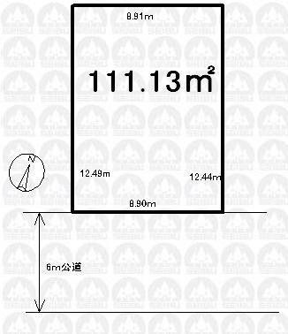 Compartment figure. Land price 23.6 million yen, Land area 111.13 sq m compartment view