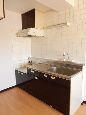Kitchen. Gas stove 2 burners installed Allowed