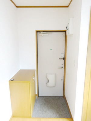 Entrance. Cupboard is also large