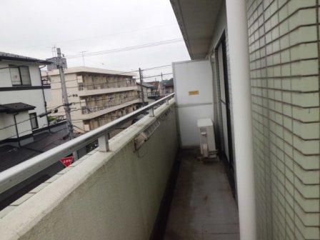 Balcony. Western side of the east-facing veranda