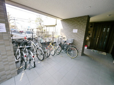 Other common areas. On-site bicycle parking lot