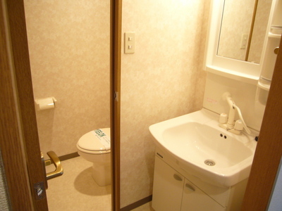 Washroom. Independent wash basin