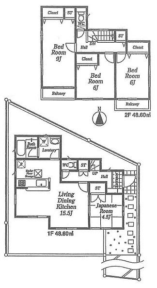 Floor plan. 23.8 million yen, 4LDK, Land area 137.97 sq m , Building area 97.2 sq m floor plan