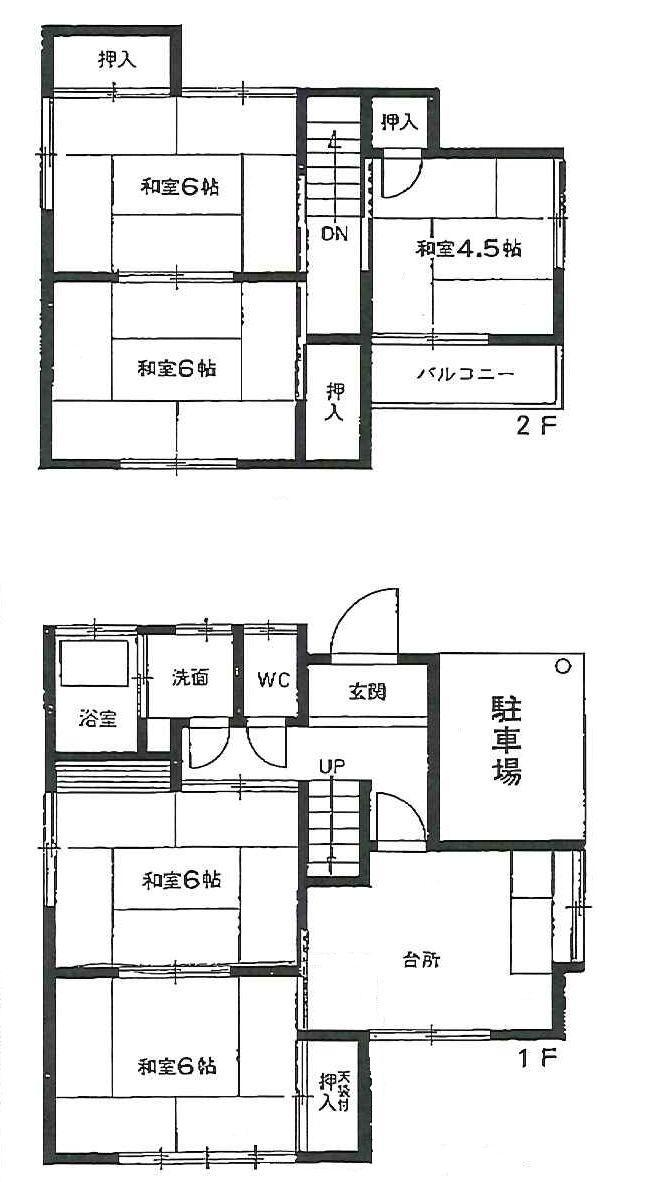Floor plan. 15.8 million yen, 5DK, Land area 91.99 sq m , Building area 79.2 sq m floor plan