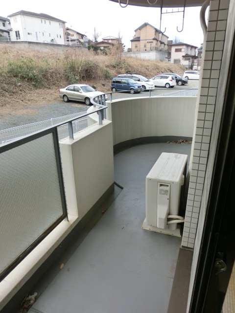 Balcony. Spacious veranda with a width. Sunny.