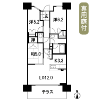 Floor: 3LDK + WIC, the occupied area: 70.63 sq m