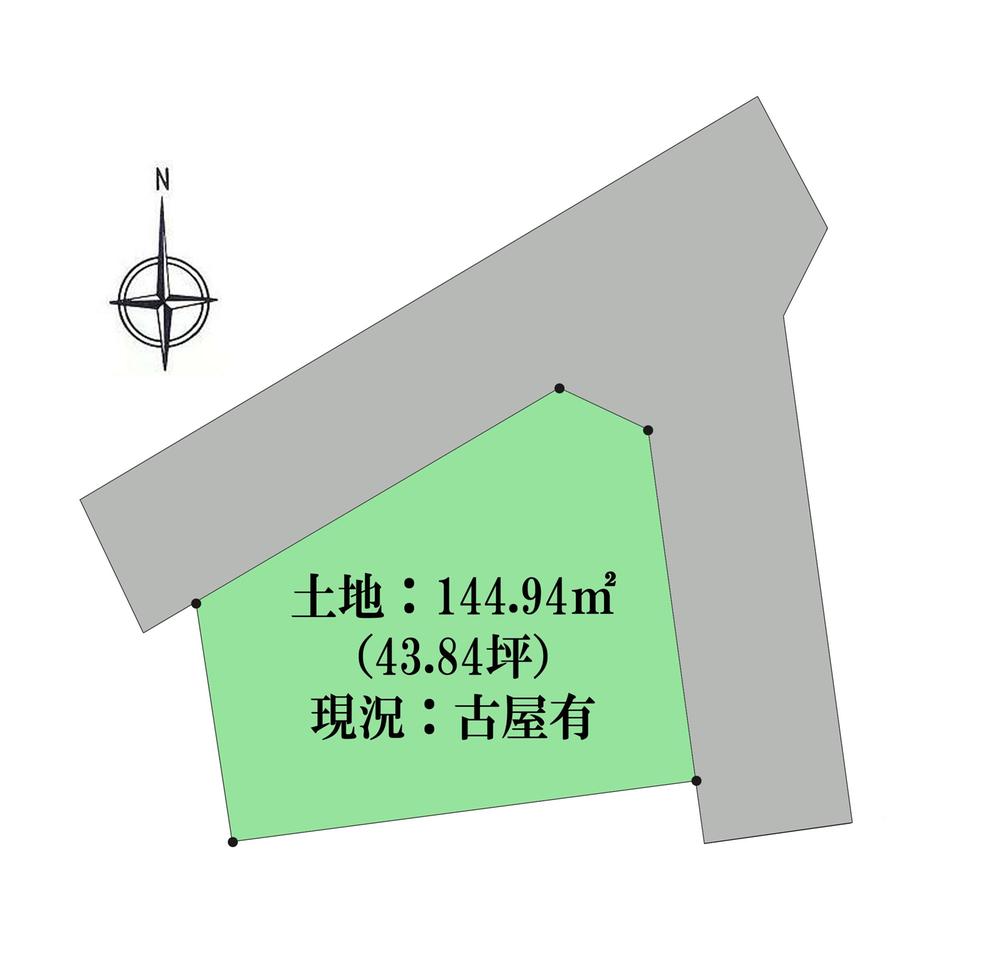 Compartment figure. Land price 16.8 million yen, Land area 144.94 sq m