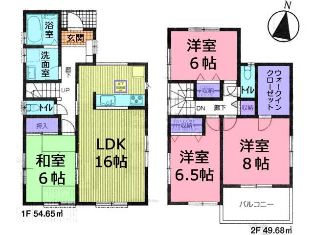 Floor plan. (3 Building), Price 27,800,000 yen, 4LDK, Land area 118.96 sq m , Building area 104.33 sq m