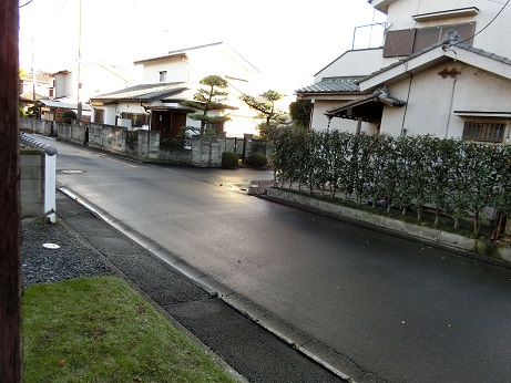 View. A quiet residential area