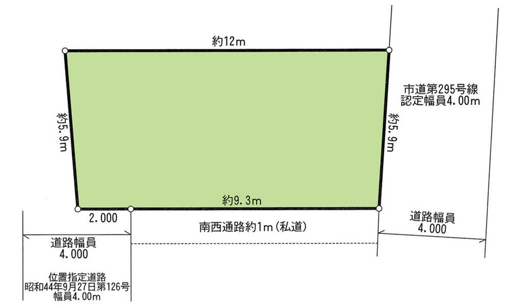 Compartment figure. Land price 7.6 million yen, Land area 68.75 sq m compartment view