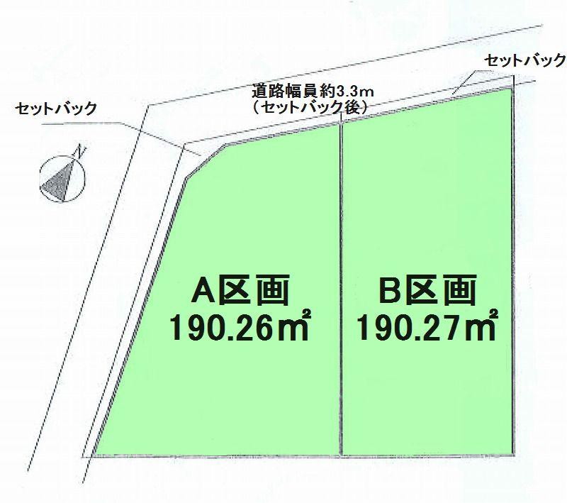 Compartment figure. Land price 12 million yen, Land area 190.27 sq m