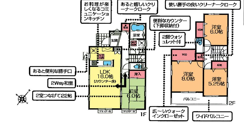 Floor plan. (1 Building), Price 26.5 million yen, 4LDK, Land area 172.33 sq m , Building area 103.51 sq m