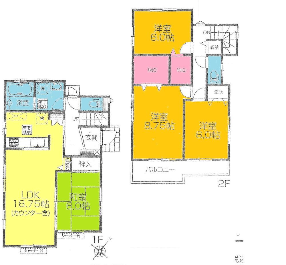 Floor plan. ((9) Building), Price 28,300,000 yen, 4LDK, Land area 172.59 sq m , Building area 107.23 sq m