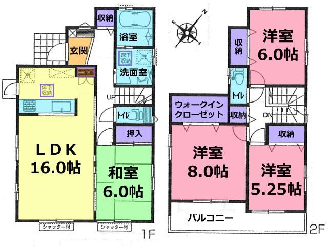 Floor plan. (1 Building), Price 26.5 million yen, 4LDK, Land area 172.33 sq m , Building area 103.51 sq m