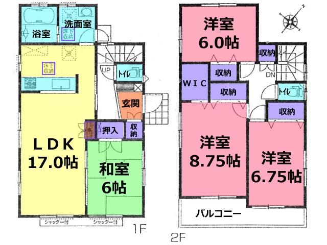Floor plan. (10 Building), Price 27,900,000 yen, 4LDK, Land area 172.58 sq m , Building area 105.93 sq m
