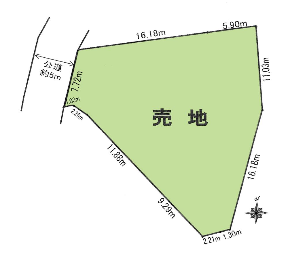 Compartment figure. Land price 30 million yen, Land area 425.69 sq m compartment view