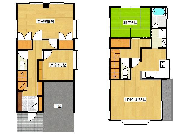 Floor plan. 12.8 million yen, 3LDK, Land area 81.37 sq m , Possible changes to the building area 88.03 sq m current state 3LDK → 4LDK