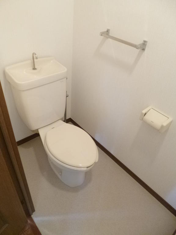 Toilet. It is spread even toilet calm space. 