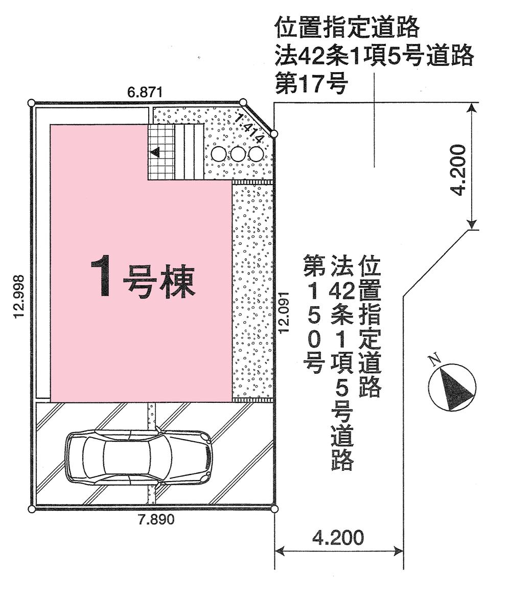 Compartment figure. 21,800,000 yen, 4LDK + S (storeroom), Land area 102.37 sq m , Building area 95.17 sq m compartment view