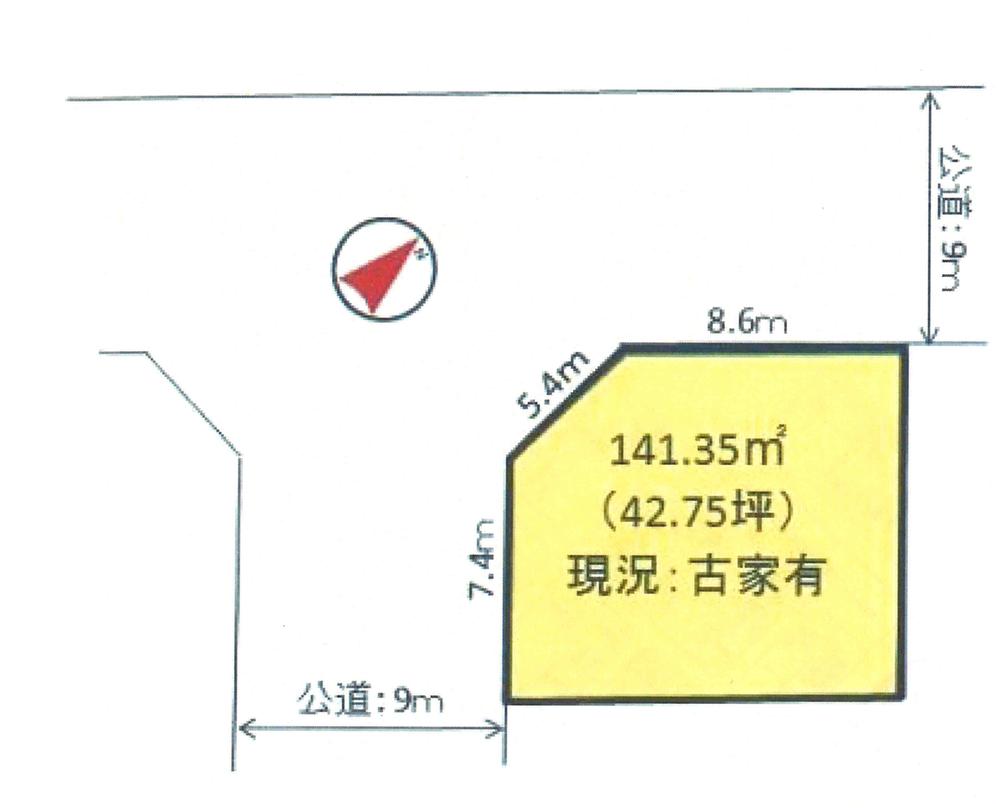 Compartment figure. Land price 15 million yen, Land area 141.35 sq m compartment view