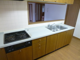Kitchen. Counter kitchen specification, 3 is a gas stove installed the already-neck
