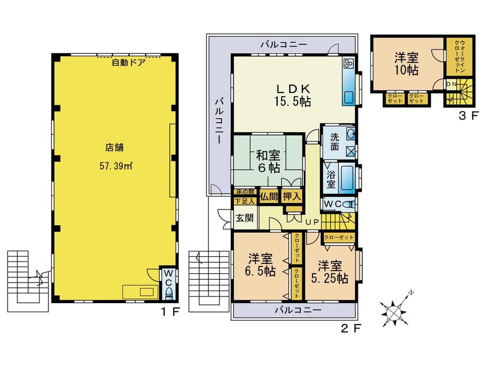 Floor plan. 31,800,000 yen, 4LDK, Land area 201.41 sq m , Building area 168.54 sq m
