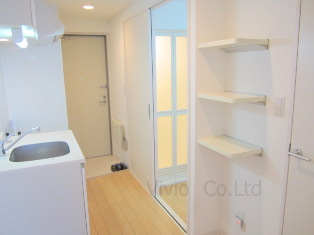 Other room space. It is also a convenient storage of small items with a shelf. 