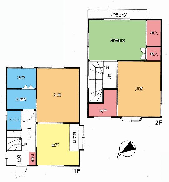 Floor plan. 11.8 million yen, 3K + S (storeroom), Land area 149.25 sq m , Building area 149.25 sq m floor plan