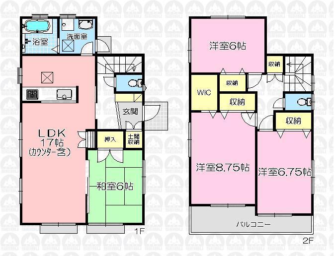 Floor plan. (10 Building), Price 27,900,000 yen, 4LDK, Land area 172.58 sq m , Building area 105.93 sq m
