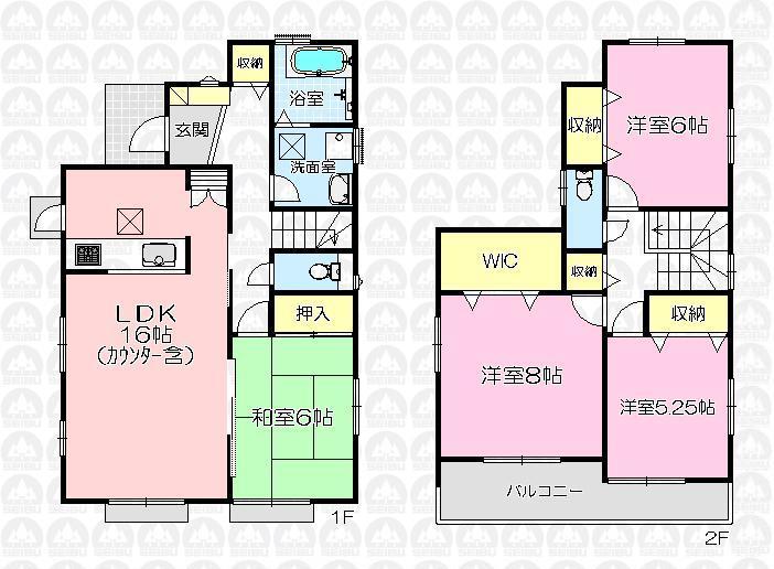 Floor plan. (1 Building), Price 26.5 million yen, 4LDK, Land area 172.33 sq m , Building area 103.51 sq m