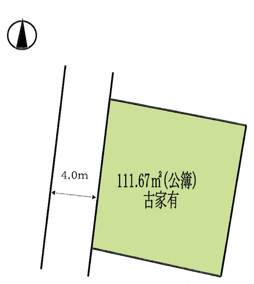 Compartment figure. Land price 10.5 million yen, Land area 111.67 sq m compartment view