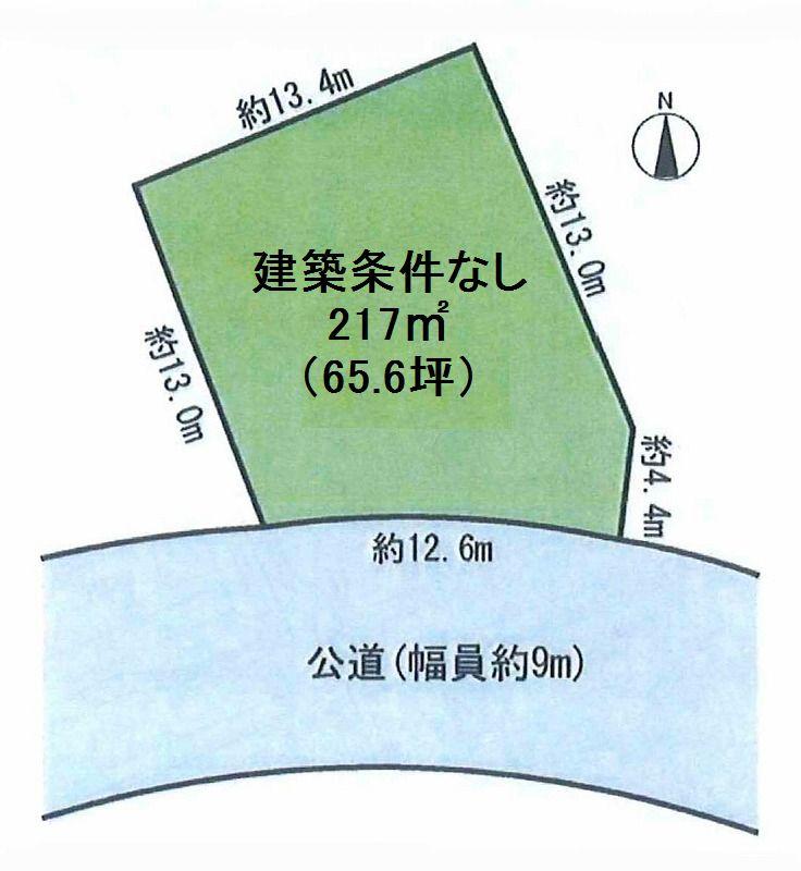 Compartment figure. Land price 21.5 million yen, Land area 217 sq m