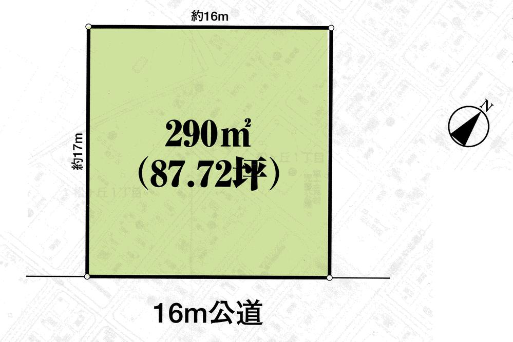Compartment figure. Land price 36,900,000 yen, Land area 290 sq m compartment view