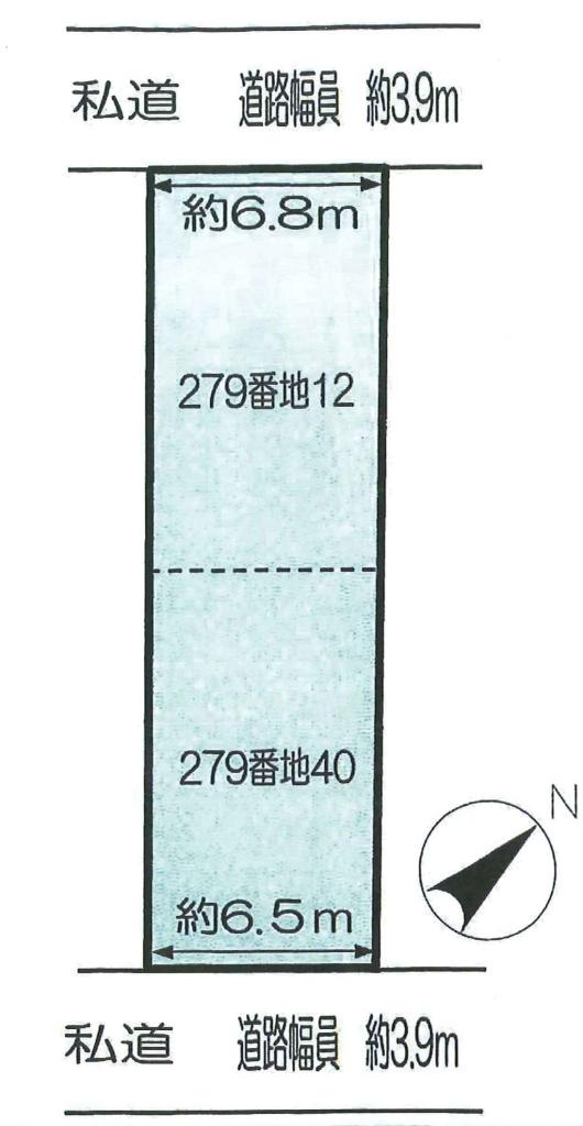 Compartment figure. Land price 13.5 million yen, Land area 152.37 sq m compartment view